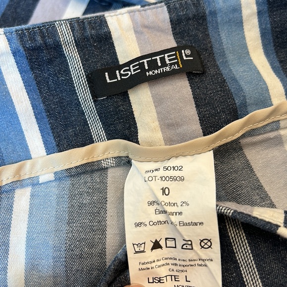 Lisette L Stripped Thinny cropped pant 🌟Host Pick🌟 - Picture 5 of 6